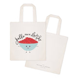 Jello From The Other Side Cotton Canvas Tote Bag from The Cotton & Canvas Co.