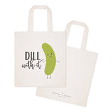 Dill With It Cotton Canvas Tote Bag from The Cotton & Canvas Co.