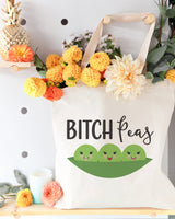 Bitch Peas Cotton Canvas Tote Bag from The Cotton & Canvas Co.