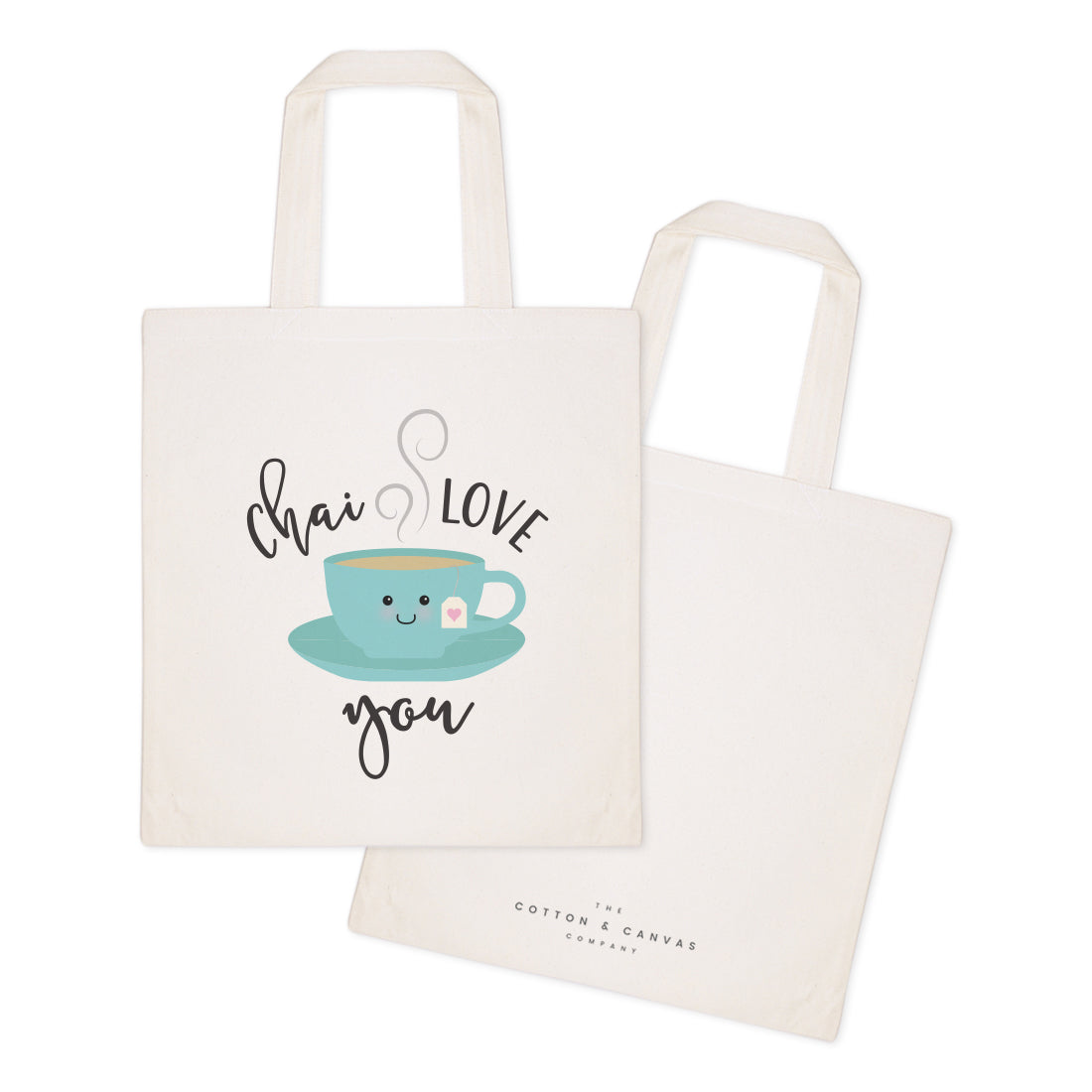 Chai Love You Cotton Canvas Tote Bag from The Cotton & Canvas Co.