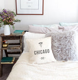 Chicago Cotton Canvas Pillow Cover from The Cotton & Canvas Co.