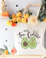 Let's Avo-cuddle Cotton Canvas Tote Bag from The Cotton & Canvas Co.