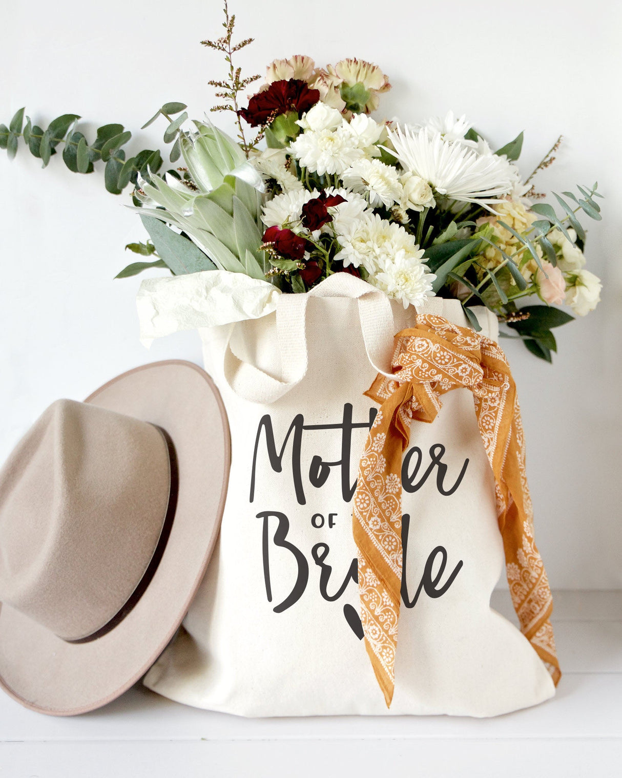 Mother of the Bride Wedding Cotton Canvas Tote Bag from The Cotton & Canvas Co.