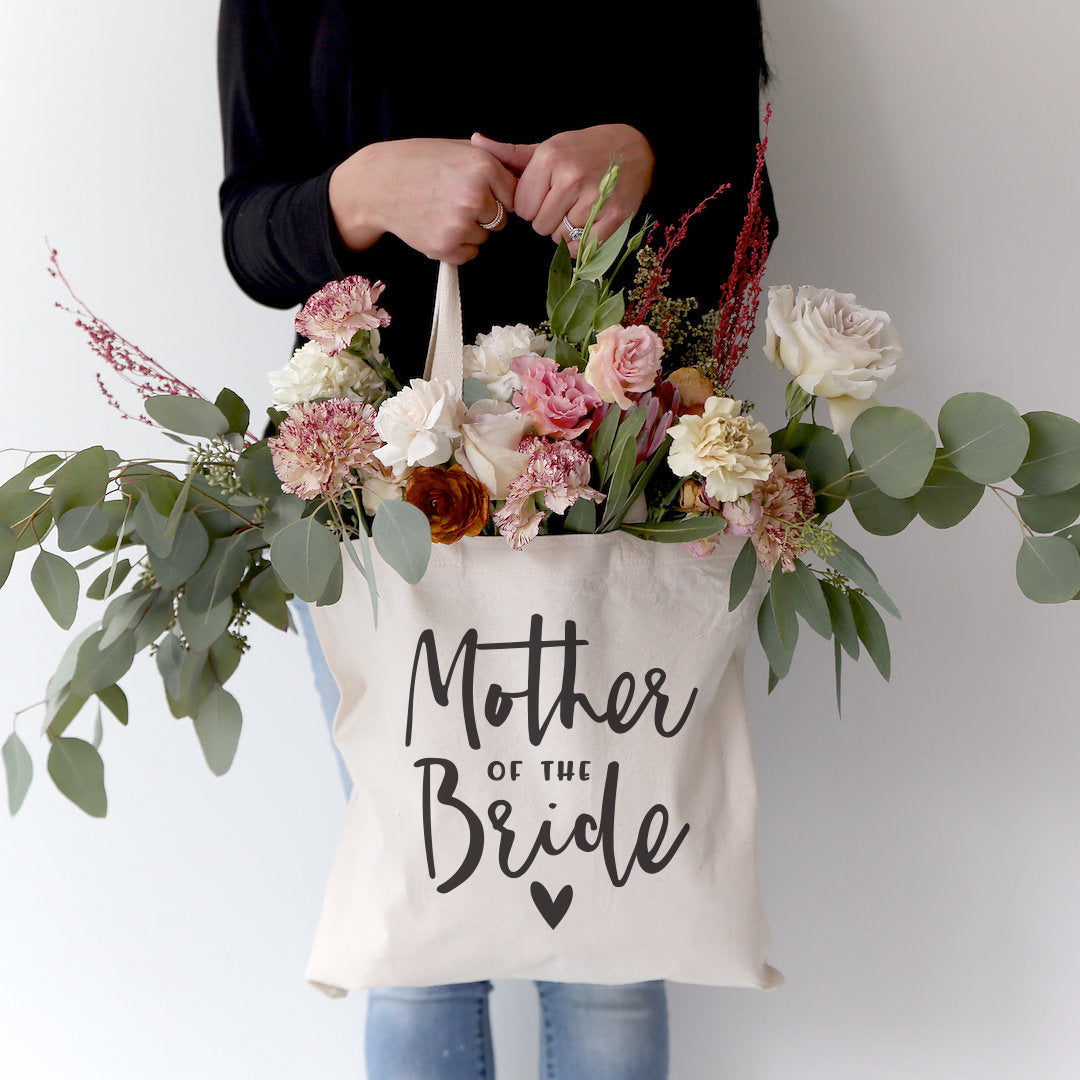 Mother of the Bride Wedding Cotton Canvas Tote Bag from The Cotton & Canvas Co.