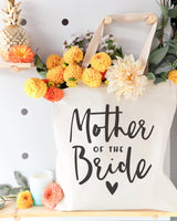 Mother of the Bride Wedding Cotton Canvas Tote Bag from The Cotton & Canvas Co.
