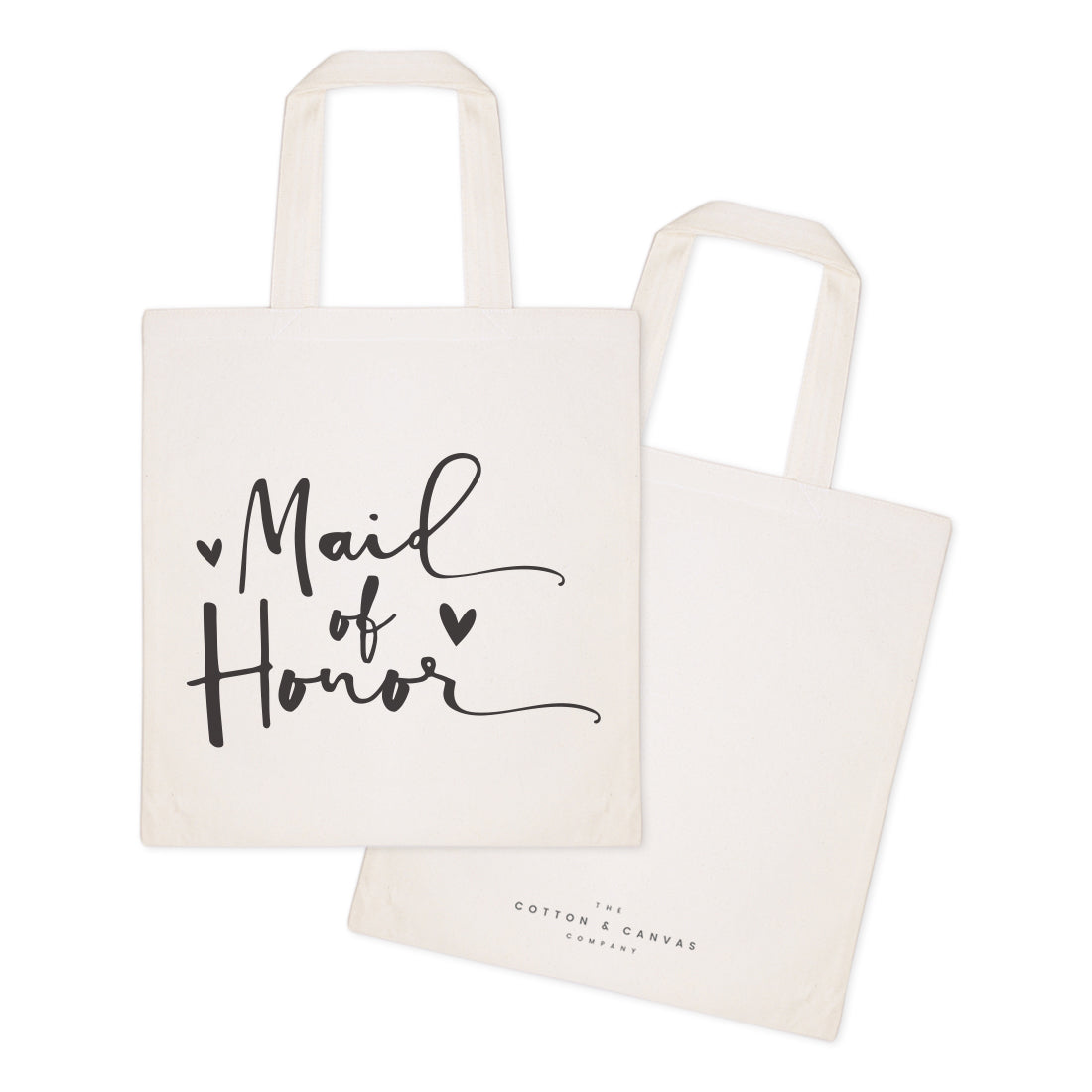 Maid of Honor Wedding Cotton Canvas Tote Bag from The Cotton & Canvas Co.