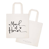 Maid of Honor Wedding Cotton Canvas Tote Bag from The Cotton & Canvas Co.