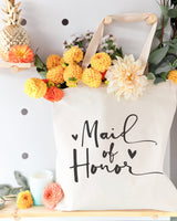 Maid of Honor Wedding Cotton Canvas Tote Bag from The Cotton & Canvas Co.