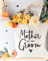 Mother of the Groom Wedding Cotton Canvas Tote Bag from The Cotton & Canvas Co.