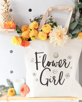 Flower Girl Wedding Cotton Canvas Tote Bag from The Cotton & Canvas Co.