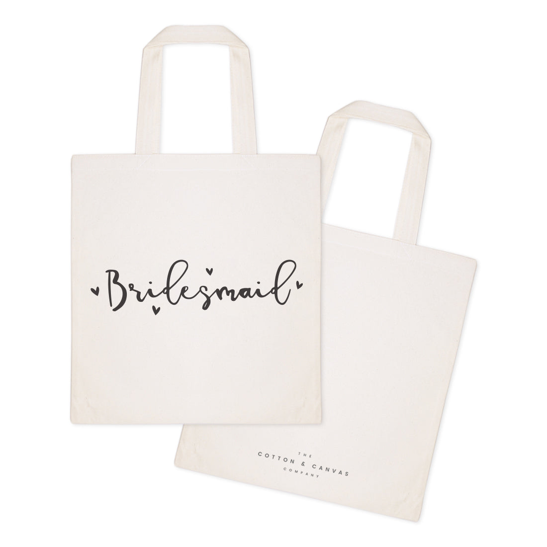 Bridesmaid Wedding Cotton Canvas Tote Bag from The Cotton & Canvas Co.