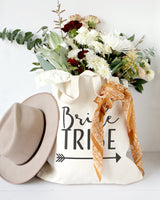 Bride Tribe Wedding Cotton Canvas Tote Bag from The Cotton & Canvas Co.