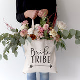 Bride Tribe Wedding Cotton Canvas Tote Bag from The Cotton & Canvas Co.
