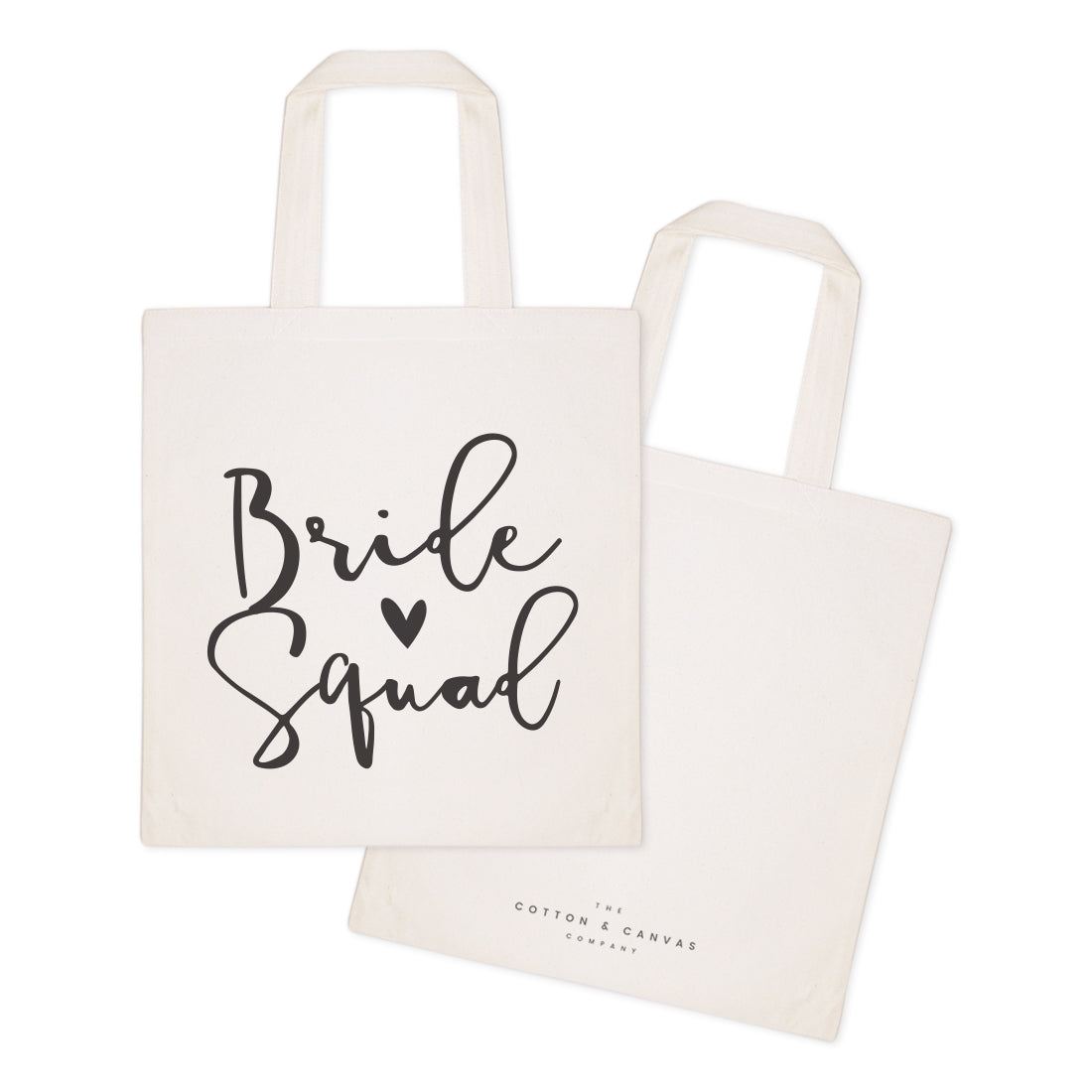 Bride Squad Wedding Cotton Canvas Tote Bag from The Cotton & Canvas Co.