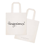 Honeymoonin' Wedding Cotton Canvas Tote Bag from The Cotton & Canvas Co.