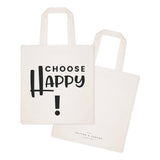 Choose Happy Cotton Canvas Tote Bag from The Cotton & Canvas Co.