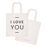 I Love You Cotton Canvas Tote Bag from The Cotton & Canvas Co.