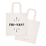 Friyay Weekend Cotton Canvas Tote Bag from The Cotton & Canvas Co.