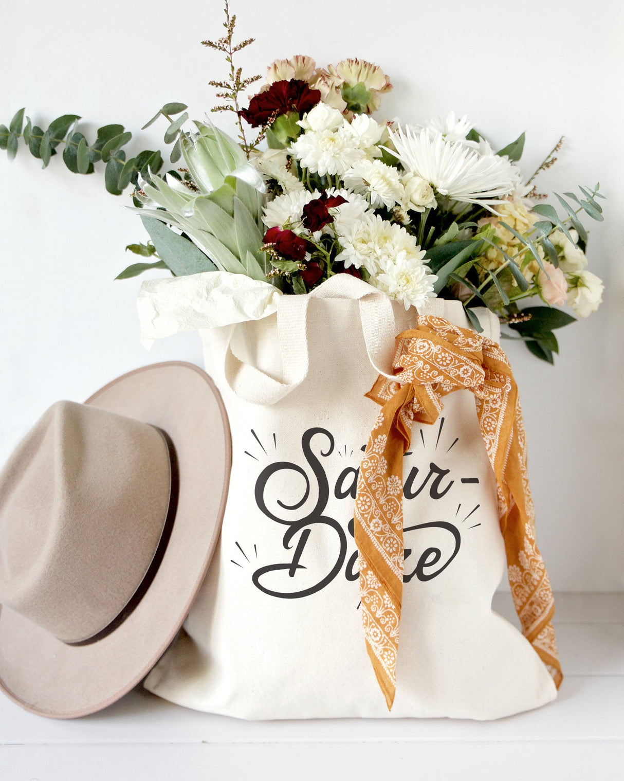 Saturdaze Weekend Cotton Canvas Tote Bag from The Cotton & Canvas Co.