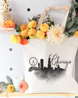 Chicago Cityscape Cotton Canvas Tote Bag from The Cotton & Canvas Co.