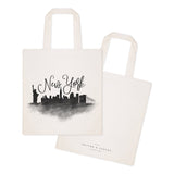 New York Cityscape Cotton Canvas Tote Bag from The Cotton & Canvas Co.