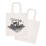 Paris Cityscape Cotton Canvas Tote Bag from The Cotton & Canvas Co.