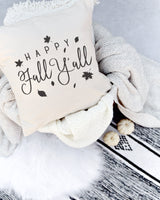 Happy Fall Ya'll Pillow Cover from The Cotton & Canvas Co.