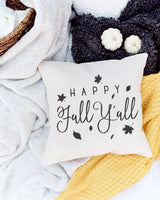 Happy Fall Ya'll Pillow Cover from The Cotton & Canvas Co.