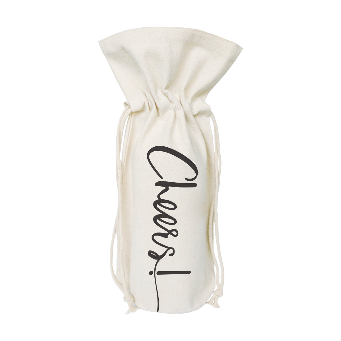 Cheers! Cotton Canvas Wine Bag from The Cotton & Canvas Co.
