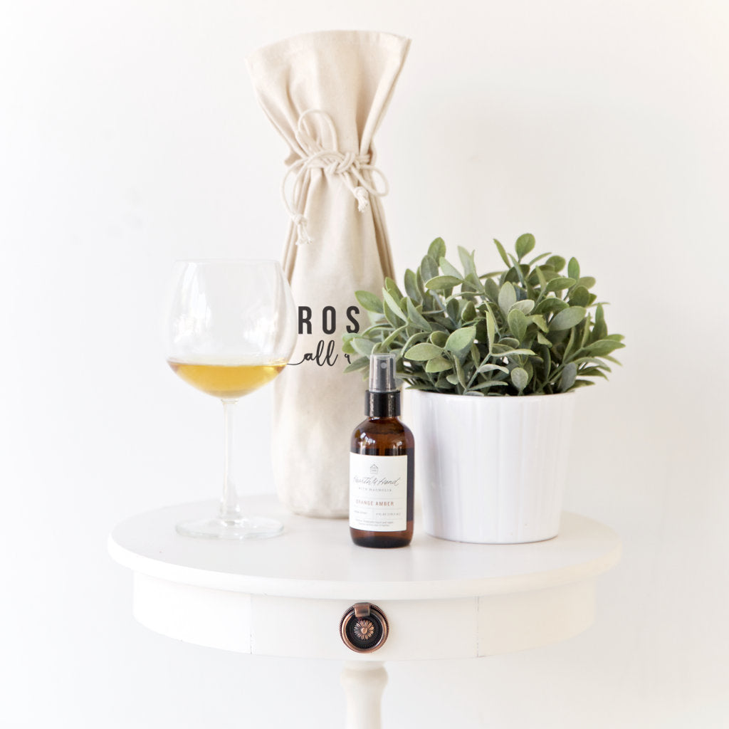 Rosé All Day Canvas Wine Bag from The Cotton & Canvas Co.