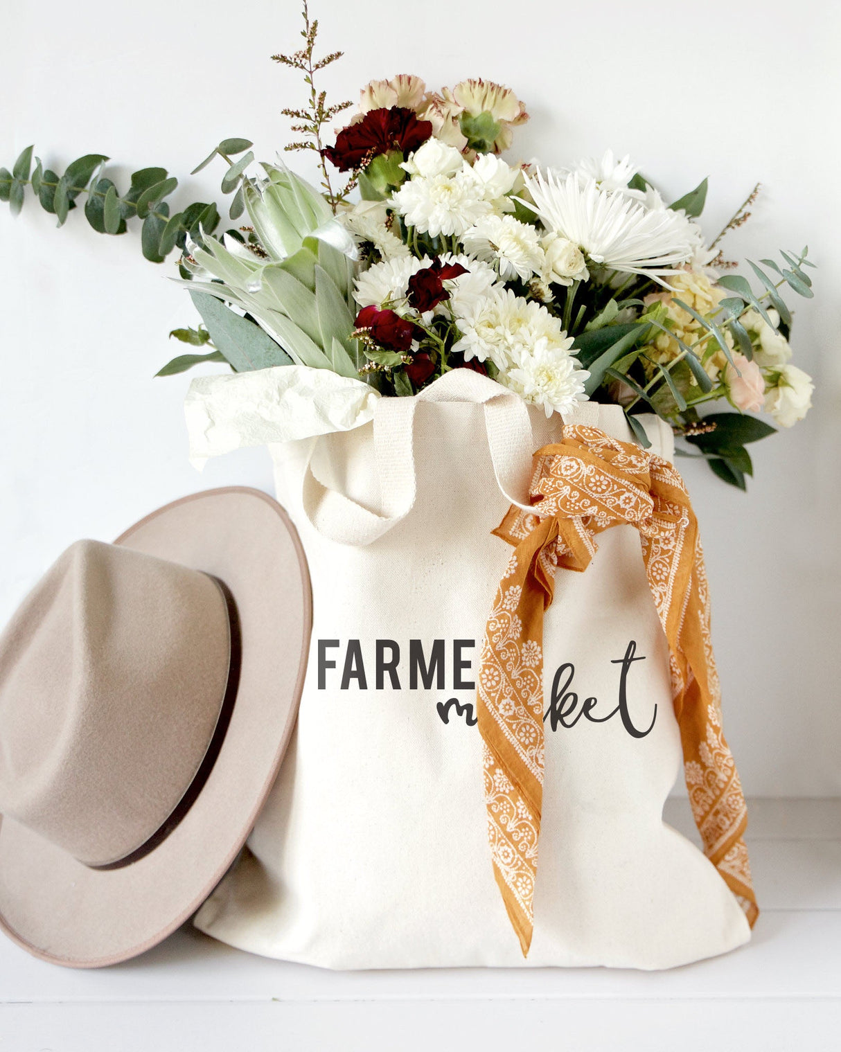 Farmers Market Cotton Canvas Tote Bag from The Cotton & Canvas Co.