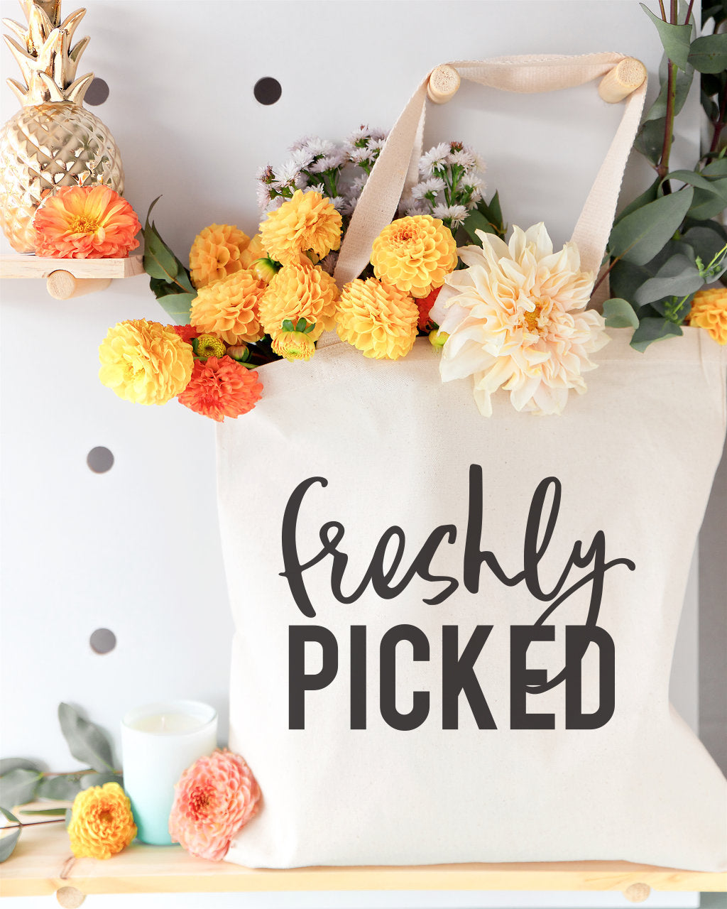 Freshly Picked Cotton Canvas Tote Bag from The Cotton & Canvas Co.