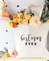 Best Mom Ever Cotton Canvas Tote Bag from The Cotton & Canvas Co.