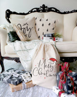 Joy Christmas Holiday Pillow Cover from The Cotton & Canvas Co.
