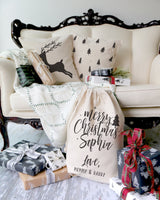 Reindeer Christmas Holiday Pillow Cover from The Cotton & Canvas Co.