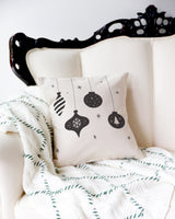 Hanging Ornament Christmas Holiday Pillow Cover from The Cotton & Canvas Co.