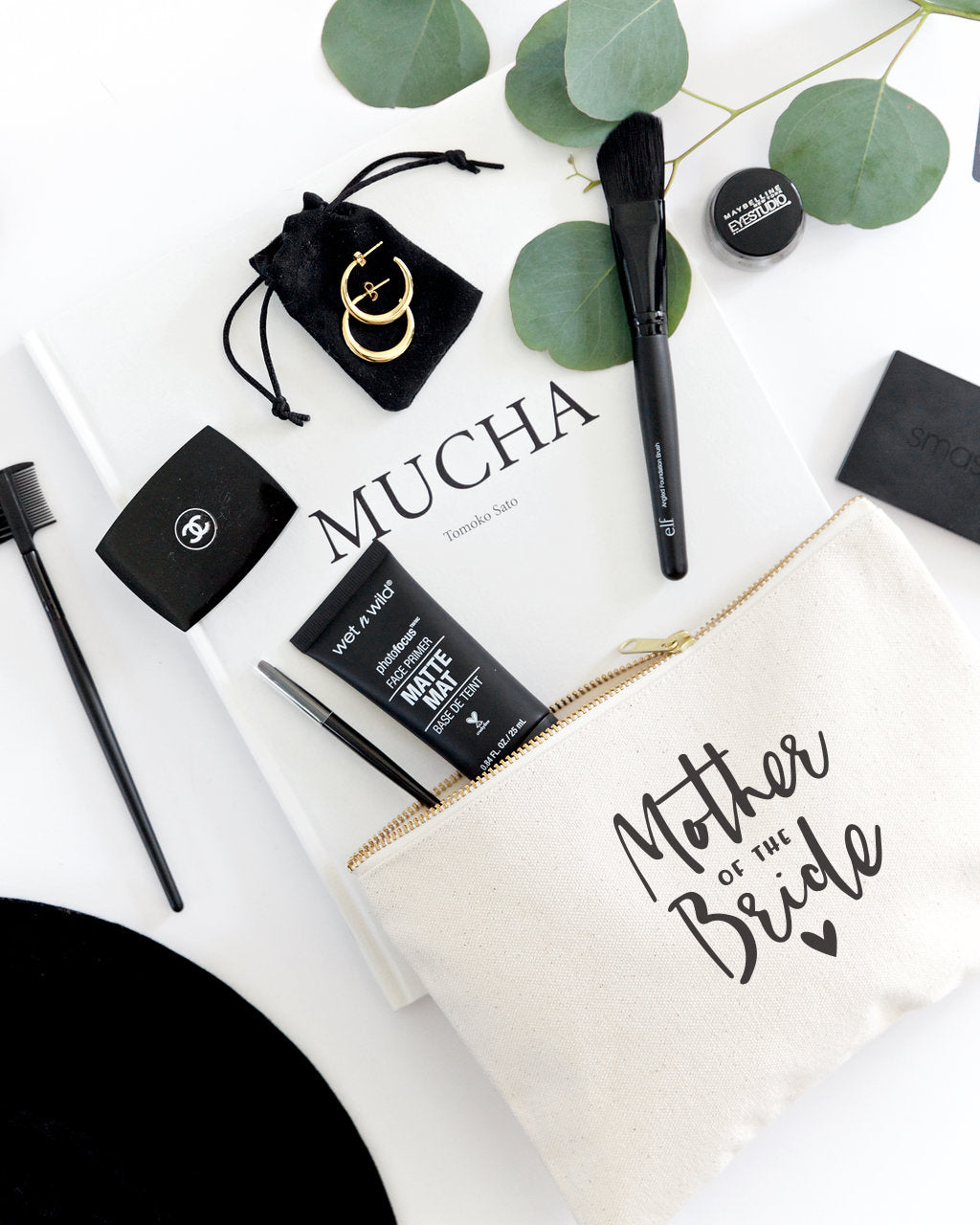 Mother of the Bride Cotton Canvas Cosmetic Bag from The Cotton & Canvas Co.