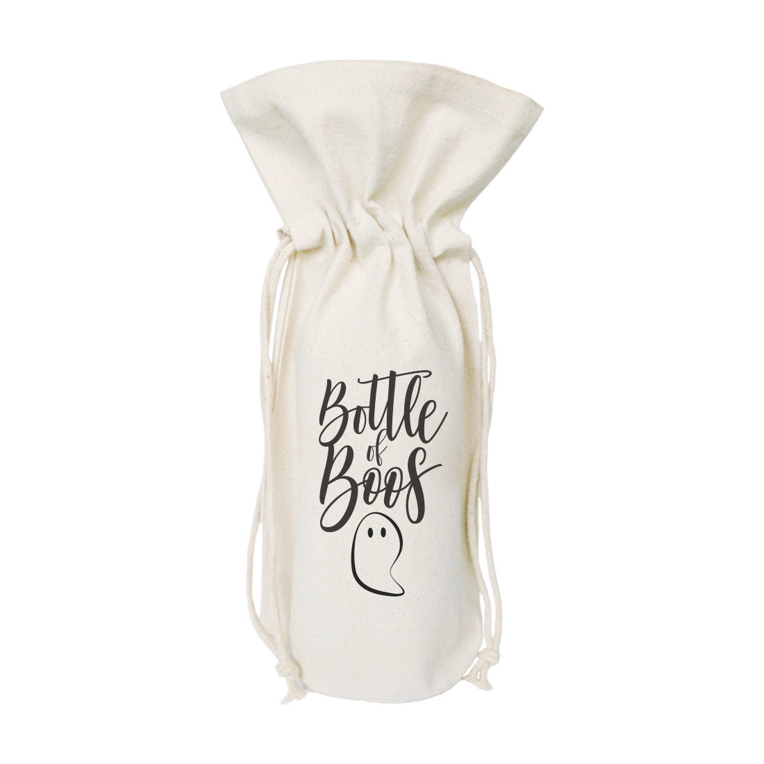 Bottle of Boos! Cotton Canvas Wine Bag from The Cotton & Canvas Co.