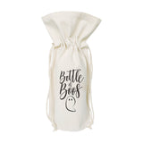 Bottle of Boos! Cotton Canvas Wine Bag from The Cotton & Canvas Co.