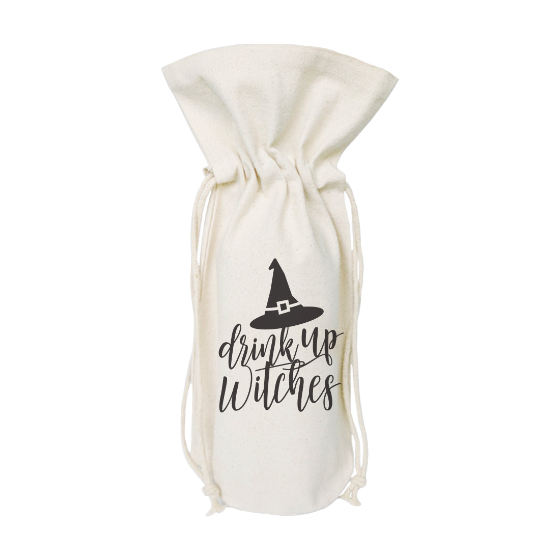 Drink Up Witches! Cotton Canvas Wine Bag from The Cotton & Canvas Co.