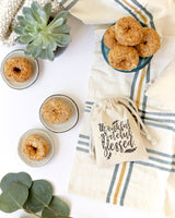 Thankful, Grateful, Blessed Thanksgiving Favor Bags, 6-Pack from The Cotton & Canvas Co.