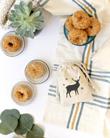Deer Rustic Christmas Holiday Favor Bags, 6-Pack from The Cotton & Canvas Co.