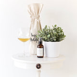 Happy Holiday Christmas Canvas Wine Bag from The Cotton & Canvas Co.