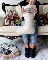 First Christmas as Mommy and Daddy Christmas Stocking from The Cotton & Canvas Co.
