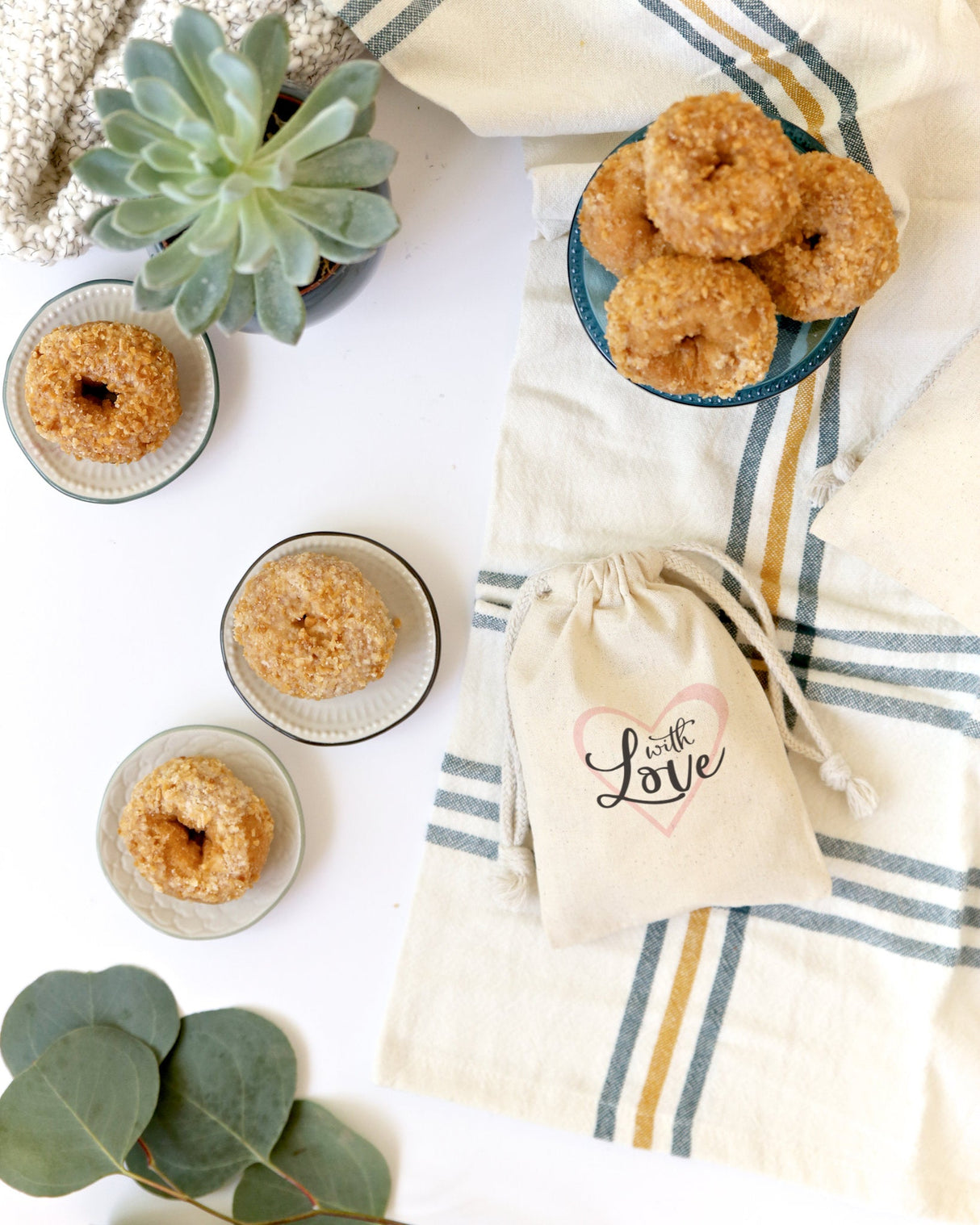 With Love Wedding Favor Bags, 6-Pack from The Cotton & Canvas Co.