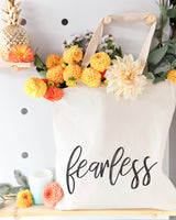Fearless Gym Cotton Canvas Tote Bag from The Cotton & Canvas Co.