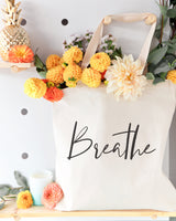 Breathe Gym Cotton Canvas Tote Bag from The Cotton & Canvas Co.