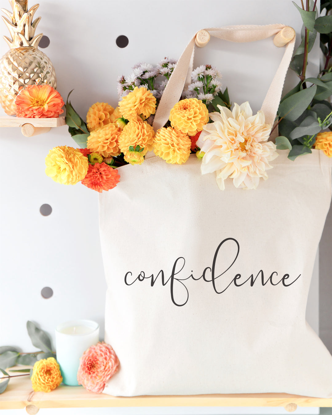 Confidence Gym Cotton Canvas Tote Bag from The Cotton & Canvas Co.
