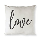 Love Cotton Canvas Pillow Cover from The Cotton & Canvas Co.