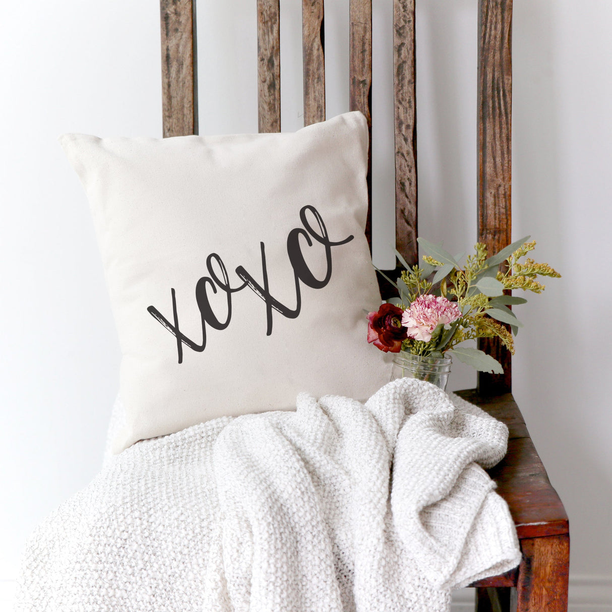 XOXO Pillow Cover from The Cotton & Canvas Co.